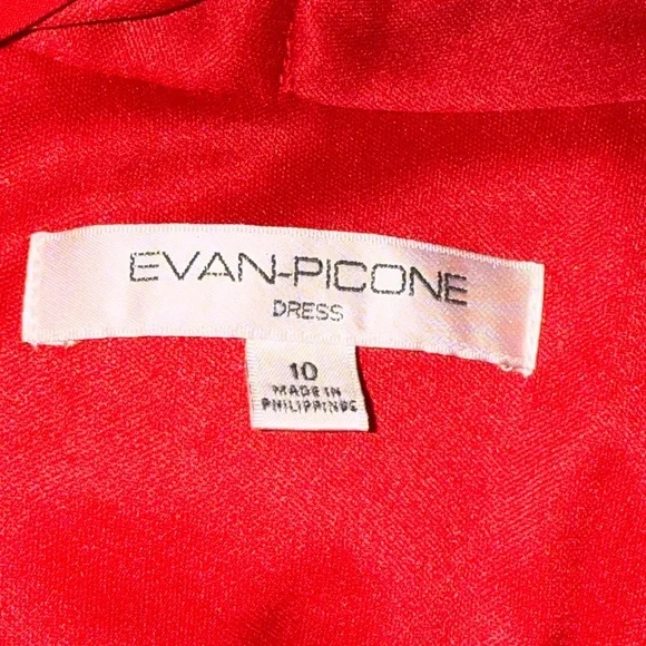 Evan Picone Deep Red Maxi Dress - Picture 11 of 11